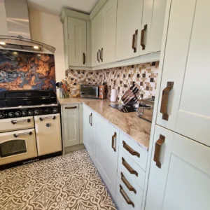 age green shaker style Kitchen doors full kitchen installation